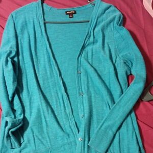 Torrid Vibrant Blue Cardigan Sweater